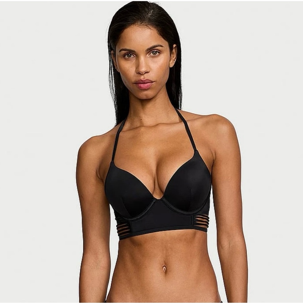 Victoria's Secret Black Strappy Bralette 34DD